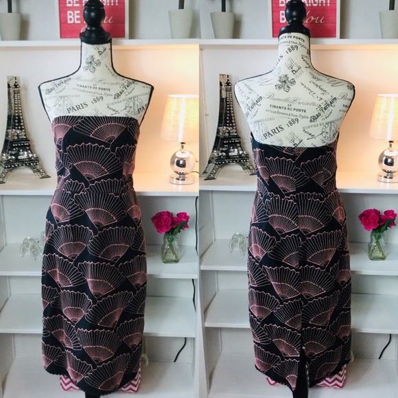 Nanette Lepore Dresses & Skirts - Nanette Lepore Strapless, Pink/Black Dress